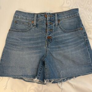 Madewell High Rise Denim Shorts